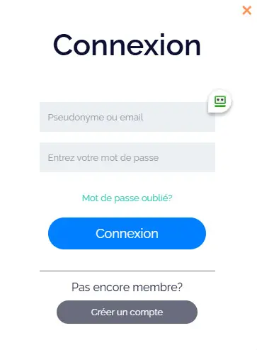 Connexion des membres du AZUR CASINO